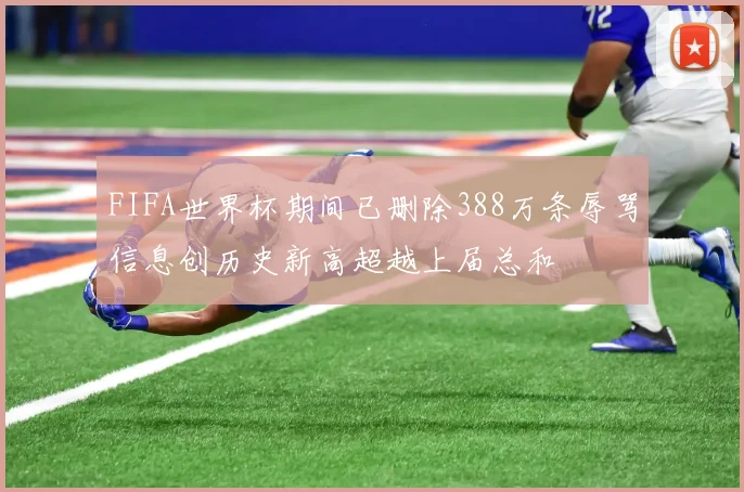 FIFA世界杯期间已删除388万条辱骂信息创历史新高超越上届总和